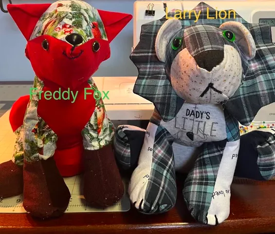 Freddy Fox and Larry Lion Memory Animals
