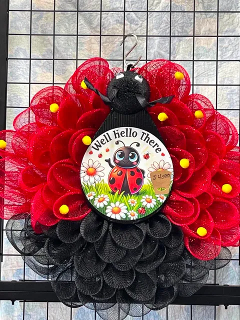 Ladybug Wreath